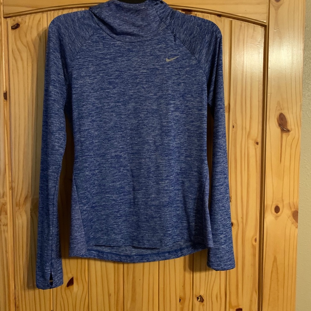 Blue Nike active wear long sleeve shirt